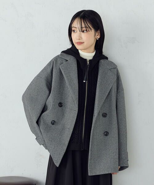 COMME CA ISM / コムサイズム ピーコート | オーバーサイズ Pコート | 詳細30