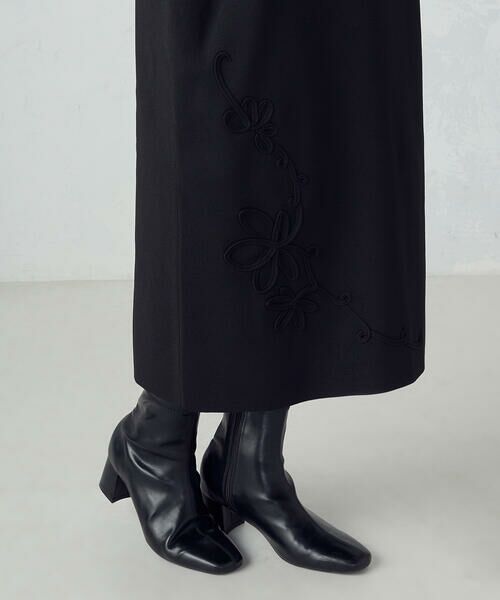 COMME CA ISM / コムサイズム ロング・マキシ丈スカート | コード刺繍 ナロースカート / セットアップ対応 | 詳細11