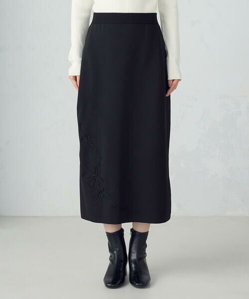 COMME CA ISM / コムサイズム ロング・マキシ丈スカート | コード刺繍 ナロースカート / セットアップ対応 | 詳細6