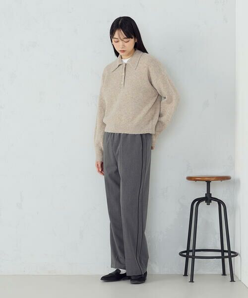 COMME CA ISM / コムサイズム その他パンツ | サイドライン ストレートパンツ | 詳細3