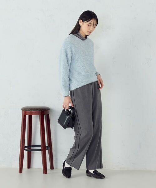 COMME CA ISM / コムサイズム その他パンツ | サイドライン ストレートパンツ | 詳細4