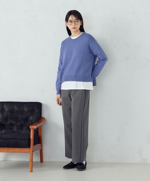 COMME CA ISM / コムサイズム その他パンツ | サイドライン ストレートパンツ | 詳細7