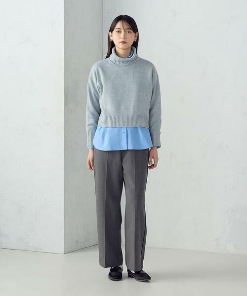 COMME CA ISM / コムサイズム その他パンツ | サイドライン ストレートパンツ | 詳細8