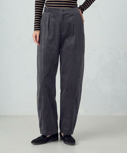 COMME CA ISM / コムサイズム その他パンツ | コーデュロイ カービーパンツ(チャコール)