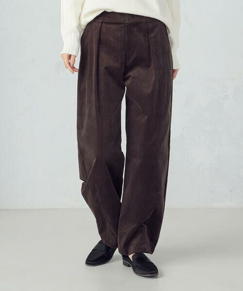COMME CA ISM / コムサイズム その他パンツ | コーデュロイ カービーパンツ(ブラウン)