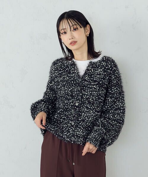 COMME CA ISM / コムサイズム カーディガン・ボレロ | ネップシャギー 2WAY カーディガン | 詳細15