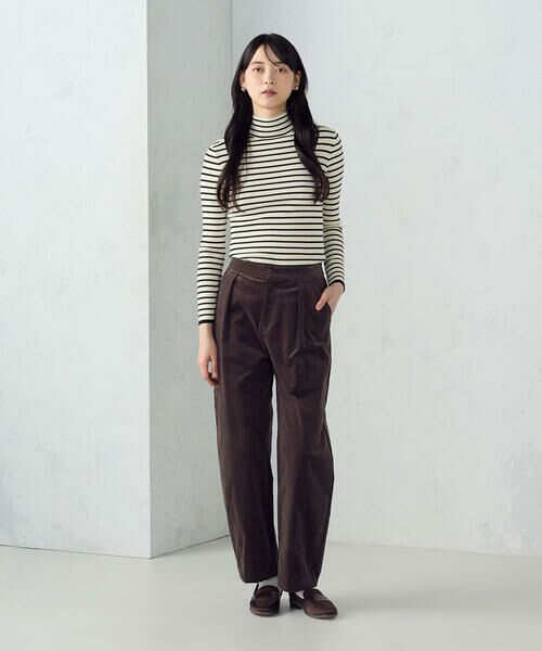 COMME CA ISM / コムサイズム ニット・セーター | 【ウォッシャブル】ベーシック ボーダー ハイネックニット | 詳細3