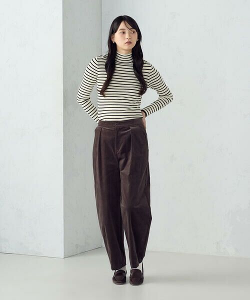 COMME CA ISM / コムサイズム ニット・セーター | 【ウォッシャブル】ベーシック ボーダー ハイネックニット | 詳細5