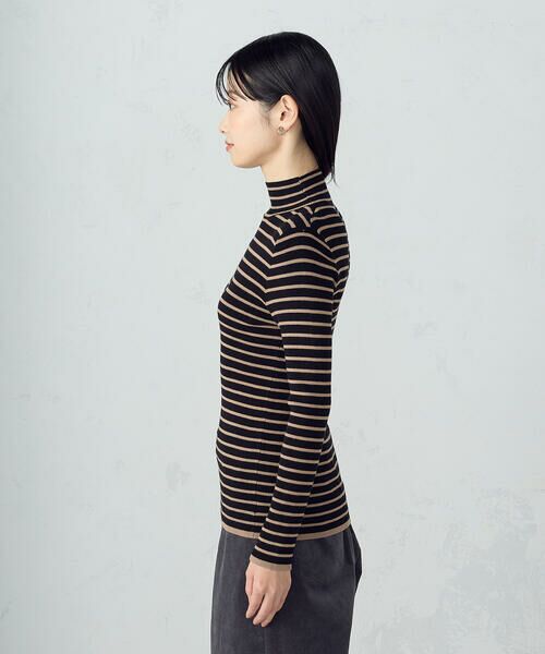 COMME CA ISM / コムサイズム ニット・セーター | 【ウォッシャブル】ベーシック ボーダー ハイネックニット | 詳細15