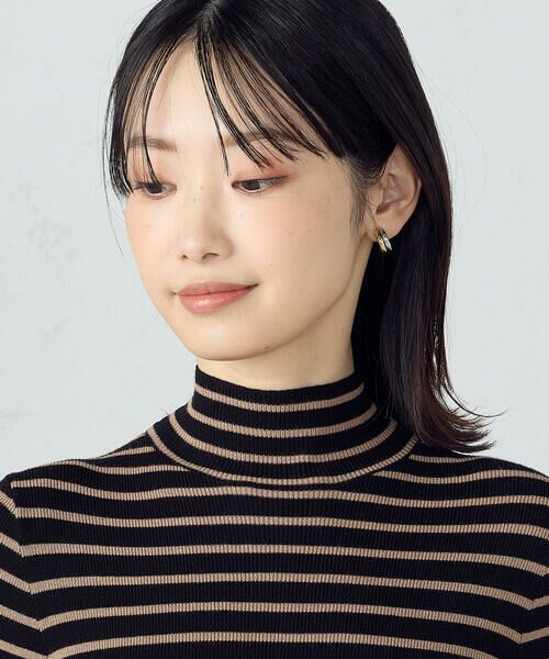 COMME CA ISM / コムサイズム ニット・セーター | 【ウォッシャブル】ベーシック ボーダー ハイネックニット | 詳細17