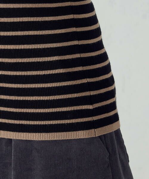 COMME CA ISM / コムサイズム ニット・セーター | 【ウォッシャブル】ベーシック ボーダー ハイネックニット | 詳細19