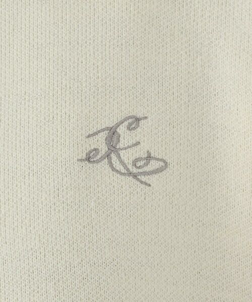 COMME CA ISM / コムサイズム ニット・セーター | 【ウォッシャブル】ワンポイント 刺繍 ハーフジップニット | 詳細6