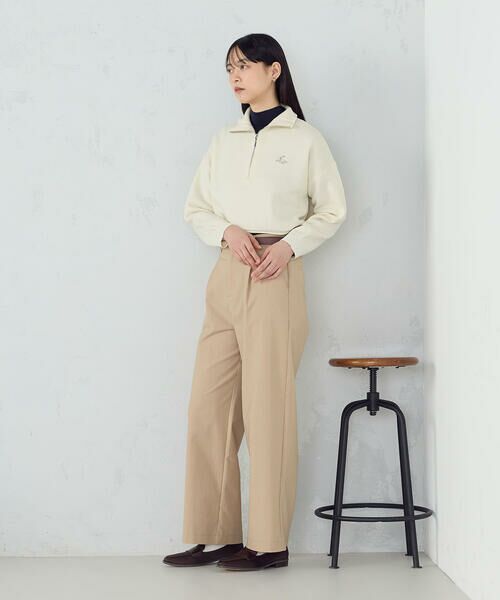 COMME CA ISM / コムサイズム ニット・セーター | 【ウォッシャブル】ワンポイント 刺繍 ハーフジップニット | 詳細3