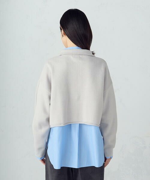 COMME CA ISM / コムサイズム ニット・セーター | 【ウォッシャブル】ワンポイント 刺繍 ハーフジップニット | 詳細14