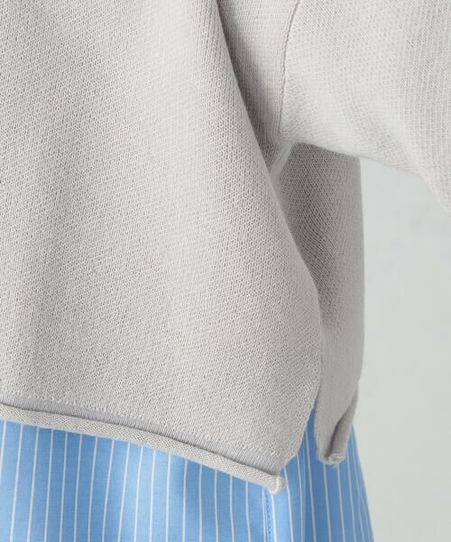 COMME CA ISM / コムサイズム ニット・セーター | 【ウォッシャブル】ワンポイント 刺繍 ハーフジップニット | 詳細18