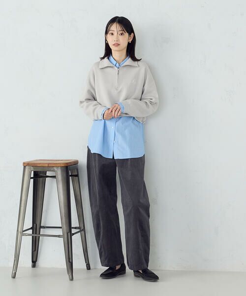 COMME CA ISM / コムサイズム ニット・セーター | 【ウォッシャブル】ワンポイント 刺繍 ハーフジップニット | 詳細7