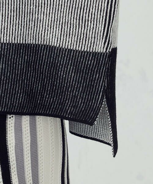 COMME CA ISM / コムサイズム ニット・セーター | ストライプ柄ニット / セットアップ対応 | 詳細10