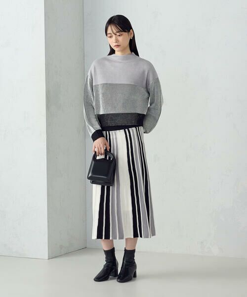 COMME CA ISM / コムサイズム ニット・セーター | ストライプ柄ニット / セットアップ対応 | 詳細2