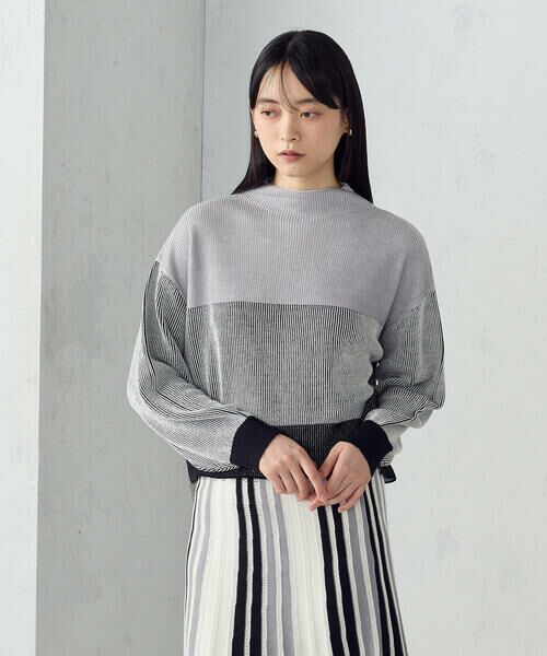 COMME CA ISM / コムサイズム ニット・セーター | ストライプ柄ニット / セットアップ対応 | 詳細4