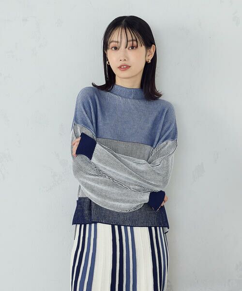 COMME CA ISM / コムサイズム ニット・セーター | ストライプ柄ニット / セットアップ対応 | 詳細17