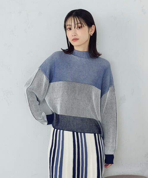 COMME CA ISM / コムサイズム ニット・セーター | ストライプ柄ニット / セットアップ対応 | 詳細18