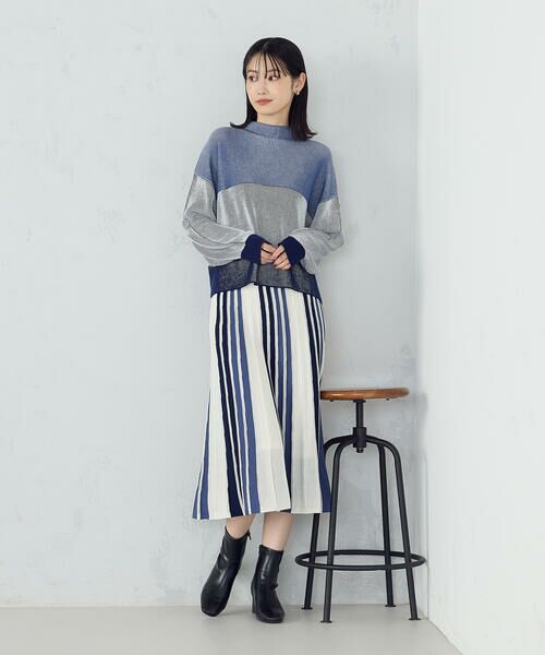 COMME CA ISM / コムサイズム ニット・セーター | ストライプ柄ニット / セットアップ対応 | 詳細12