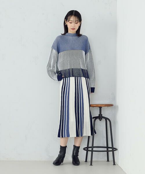 COMME CA ISM / コムサイズム ニット・セーター | ストライプ柄ニット / セットアップ対応 | 詳細13