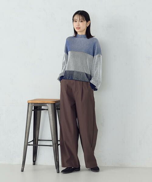 COMME CA ISM / コムサイズム ニット・セーター | ストライプ柄ニット / セットアップ対応 | 詳細15