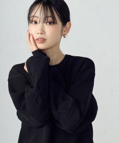 COMME CA ISM / コムサイズム ニット・セーター | コード刺繍 クルーネックニット / セットアップ対応