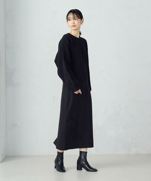 COMME CA ISM / コムサイズム ニット・セーター | コード刺繍 クルーネックニット / セットアップ対応 | 詳細1