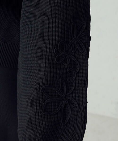 COMME CA ISM / コムサイズム ニット・セーター | コード刺繍 クルーネックニット / セットアップ対応 | 詳細13