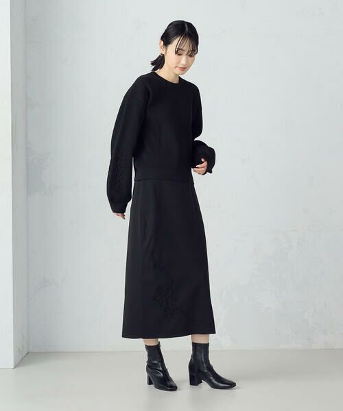 COMME CA ISM / コムサイズム ニット・セーター | コード刺繍 クルーネックニット / セットアップ対応 | 詳細2