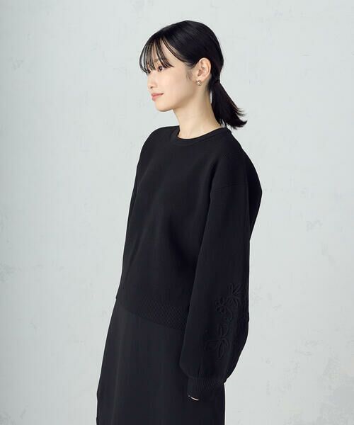 COMME CA ISM / コムサイズム ニット・セーター | コード刺繍 クルーネックニット / セットアップ対応 | 詳細3