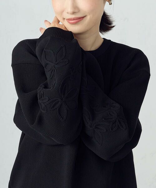 COMME CA ISM / コムサイズム ニット・セーター | コード刺繍 クルーネックニット / セットアップ対応 | 詳細6