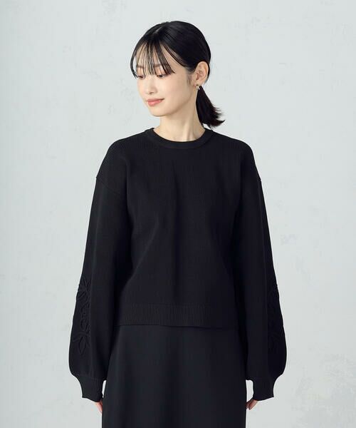 COMME CA ISM / コムサイズム ニット・セーター | コード刺繍 クルーネックニット / セットアップ対応 | 詳細7