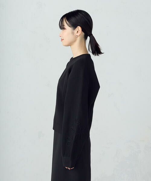 COMME CA ISM / コムサイズム ニット・セーター | コード刺繍 クルーネックニット / セットアップ対応 | 詳細8