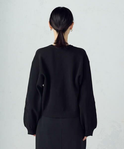 COMME CA ISM / コムサイズム ニット・セーター | コード刺繍 クルーネックニット / セットアップ対応 | 詳細9