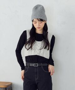 COMME CA ISM / コムサイズム ベスト | 【店舗限定】2WAY ケーブルビスチェ