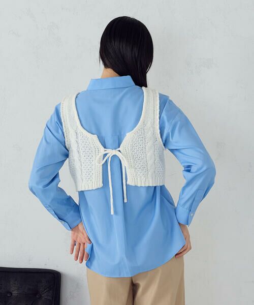 COMME CA ISM / コムサイズム ベスト | 【店舗限定】2WAY ケーブルビスチェ | 詳細10