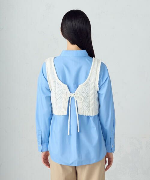 COMME CA ISM / コムサイズム ベスト | 【店舗限定】2WAY ケーブルビスチェ | 詳細13