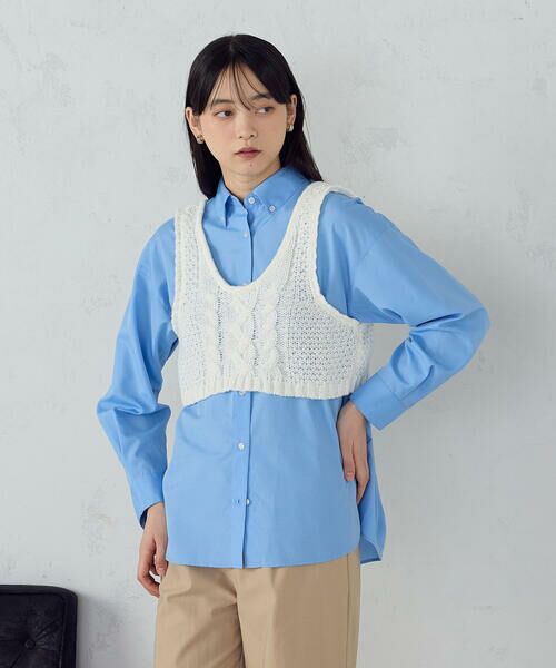 COMME CA ISM / コムサイズム ベスト | 【店舗限定】2WAY ケーブルビスチェ | 詳細8