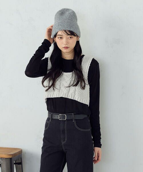 COMME CA ISM / コムサイズム ベスト | 【店舗限定】2WAY ケーブルビスチェ | 詳細21