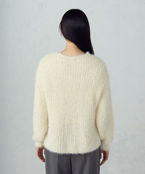 COMME CA ISM / コムサイズム ニット・セーター | ネップシャギー ボートネック ニット | 詳細10