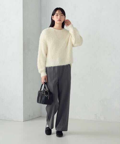 COMME CA ISM / コムサイズム ニット・セーター | ネップシャギー ボートネック ニット | 詳細2