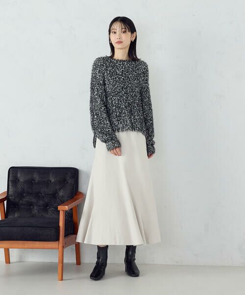 COMME CA ISM / コムサイズム ニット・セーター | ネップシャギー ボートネック ニット | 詳細17