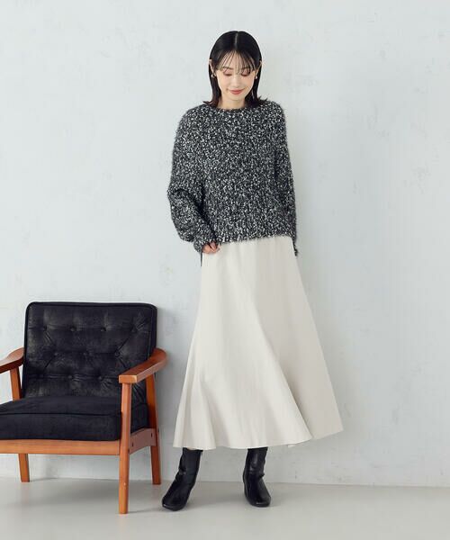 COMME CA ISM / コムサイズム ニット・セーター | ネップシャギー ボートネック ニット | 詳細18