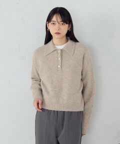 COMME CA ISM / コムサイズム ニット・セーター | メタルボタン ポロニット