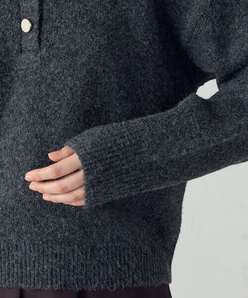 COMME CA ISM / コムサイズム ニット・セーター | メタルボタン ポロニット | 詳細17