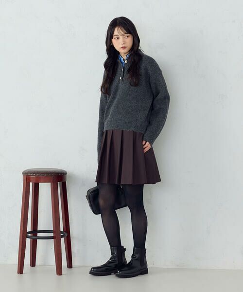 COMME CA ISM / コムサイズム ニット・セーター | メタルボタン ポロニット | 詳細10