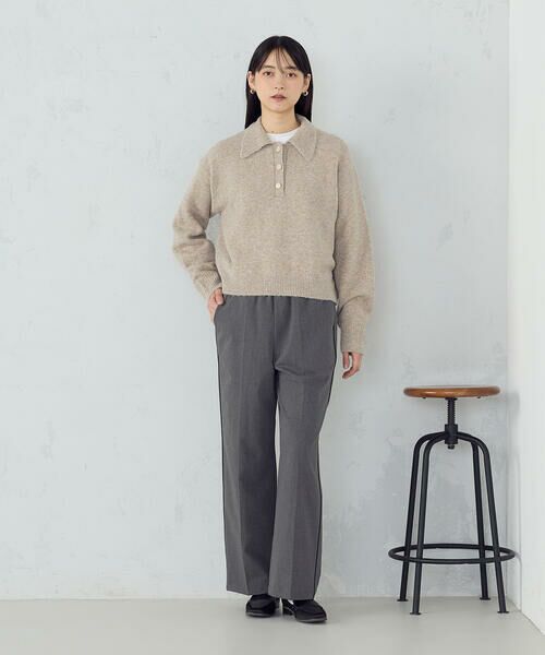 COMME CA ISM / コムサイズム ニット・セーター | メタルボタン ポロニット | 詳細20